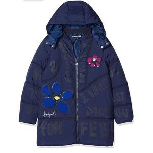 Desigual Girl's Coat Cerezas